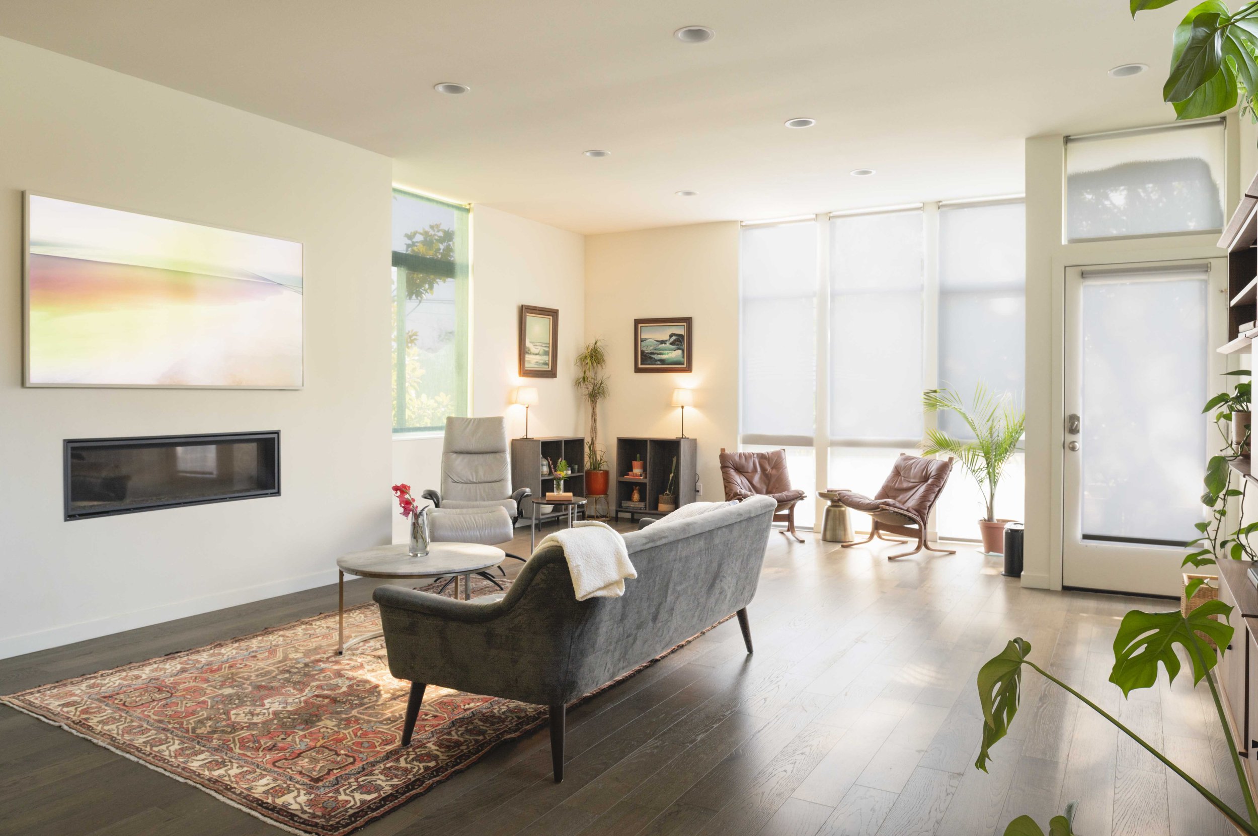 Interior living room photo captured by Seattle real estate photographer