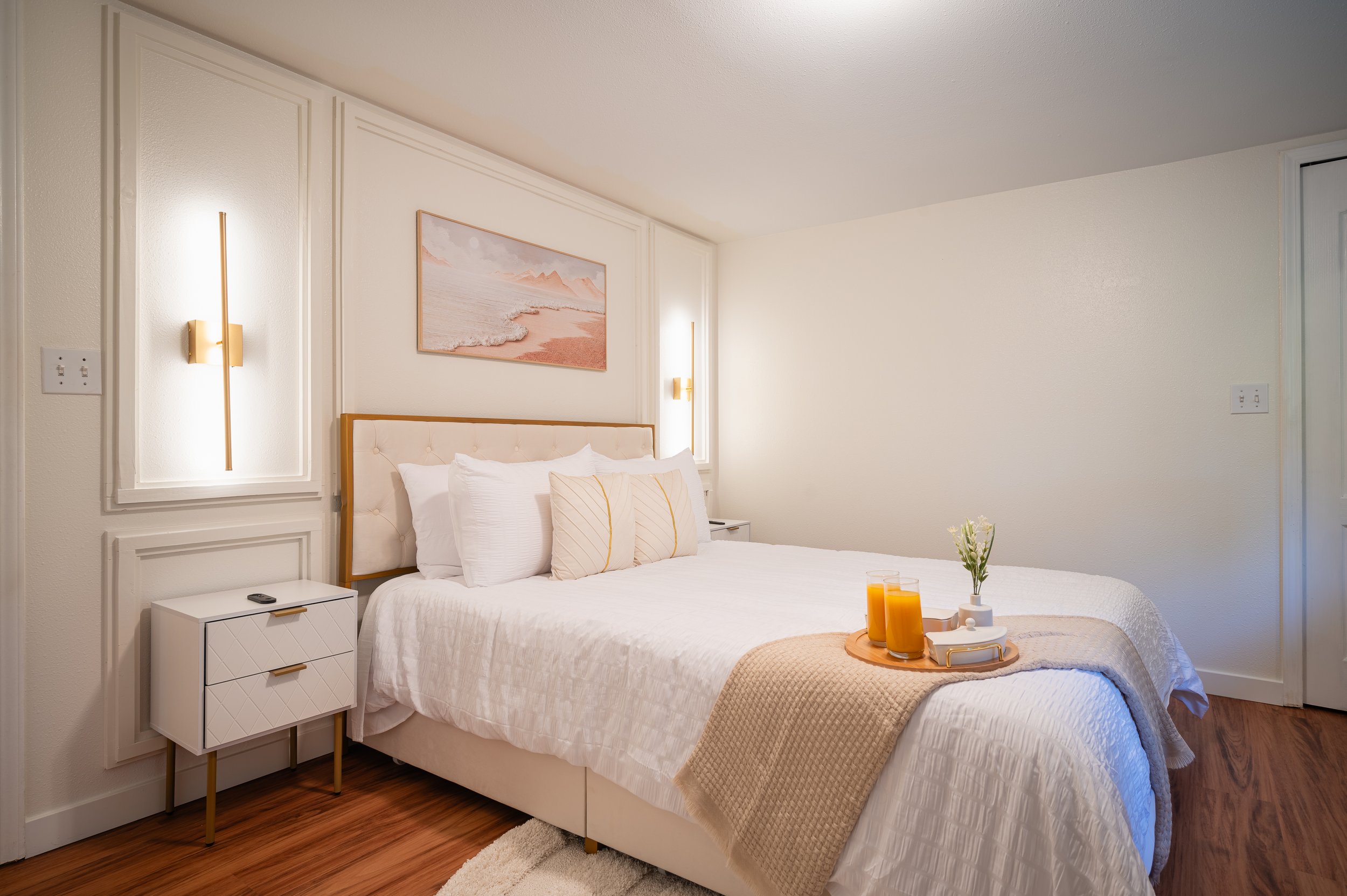 Stylish Airbnb rental photographed by Seattle photographer to highlight property features
