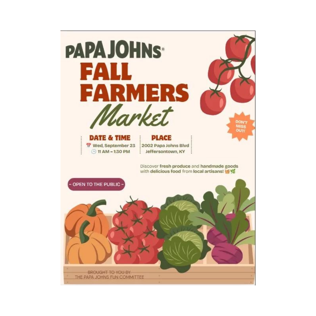 Papa Johns Fall Farmers Market