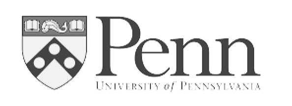 The Penn logo featuring a shield with scholarly symbols and the text 'Penn University of Pennsylvania'.