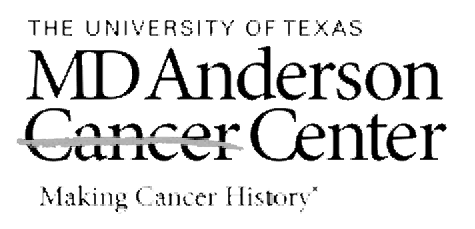 Text announcing the grand opening of the MD Anderson Cancer Center with the question "Are you or a loved one next?"