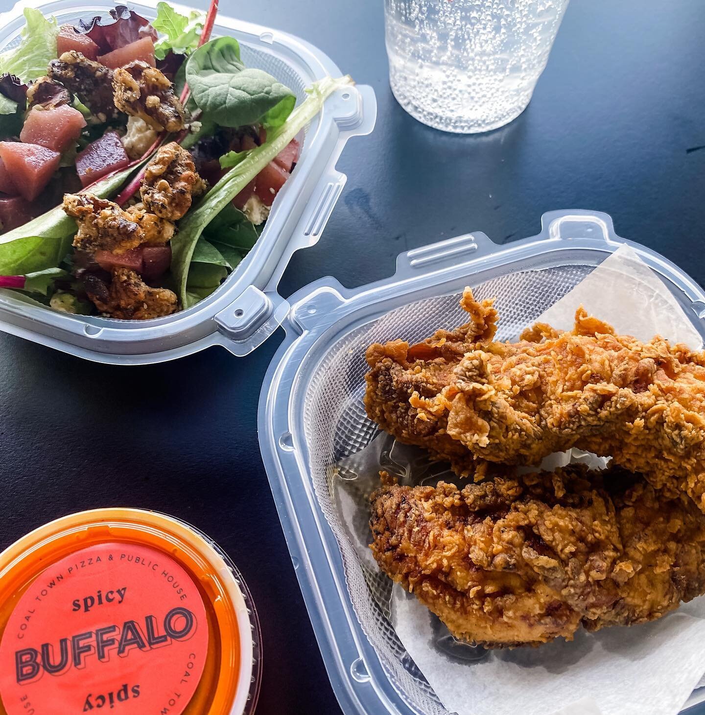 Running full steam into the weekend?  Stop by for a salad and some tenders for a quick dinner on the go!