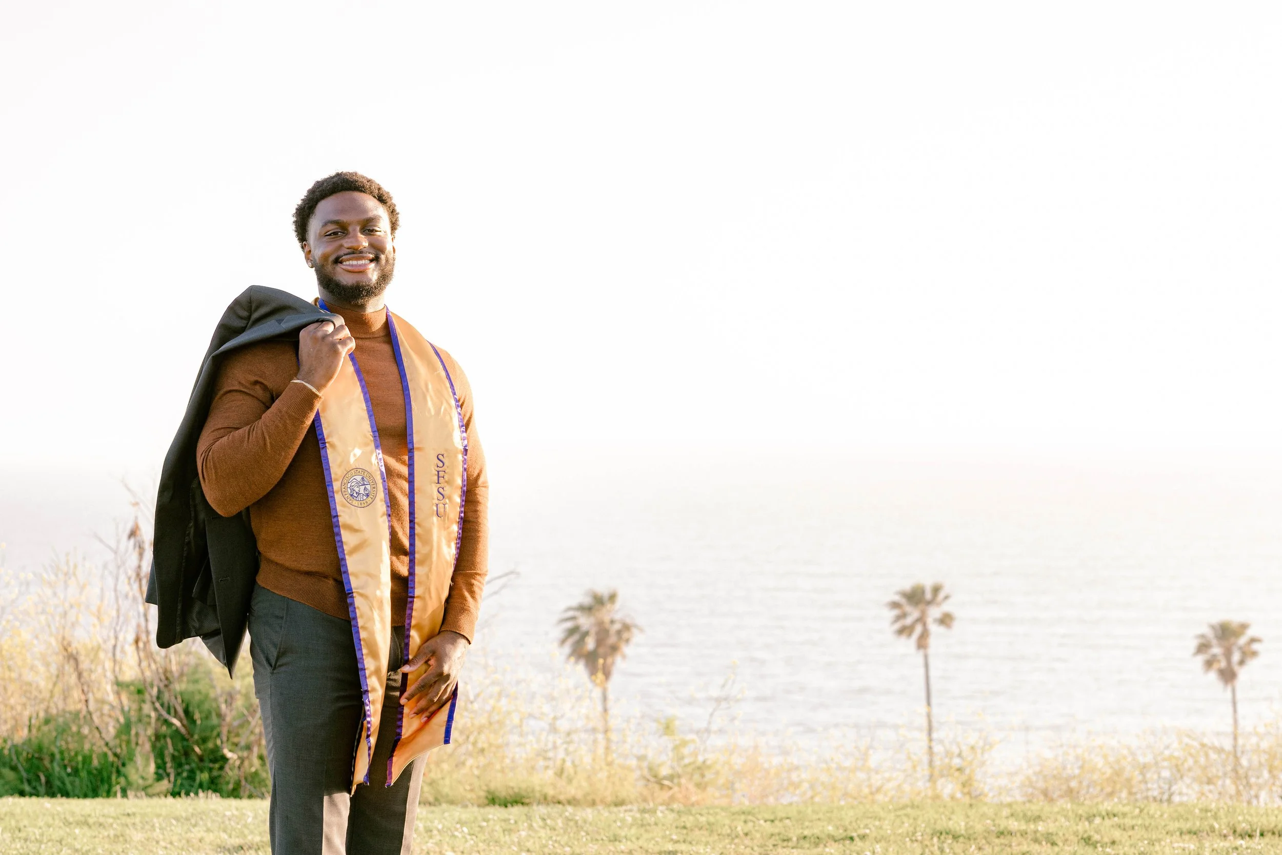 Senior Spotlight: Keenan Cooper | San Francisco State Graduate Portrait Session in San Pedro, CA