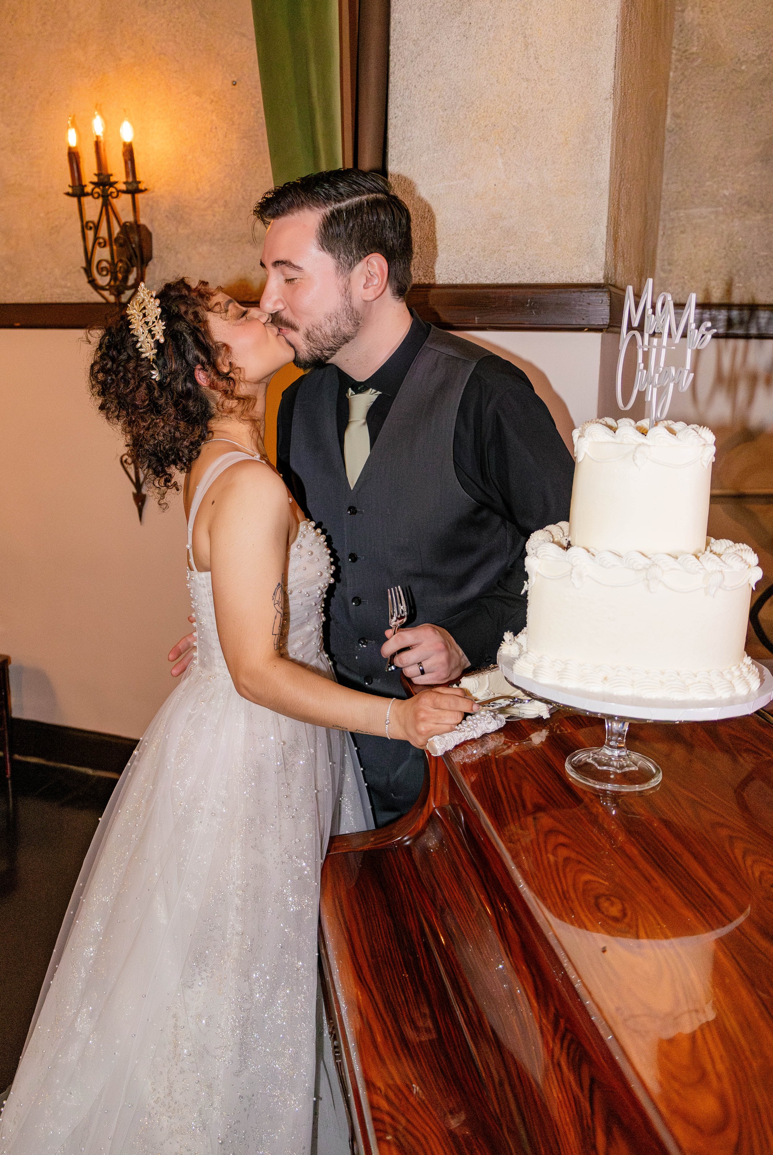 Dancing, Toasts, and Vintage Lights | A Romantic Loft 84 Reception