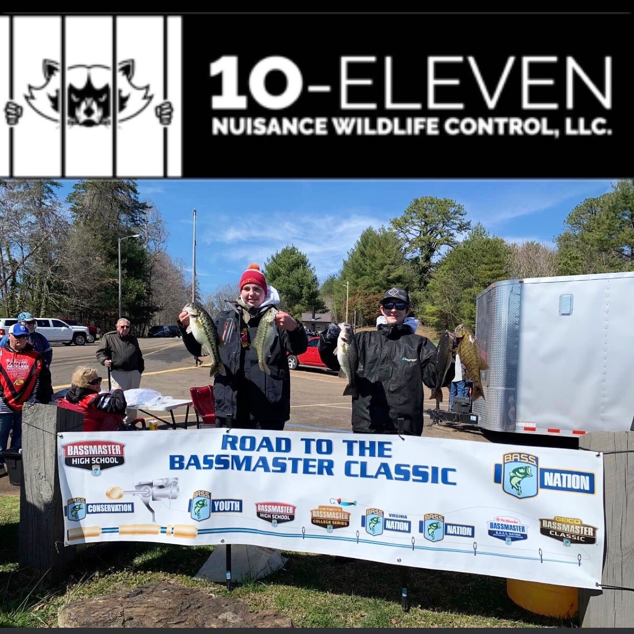 10-Eleven is proud to sponsor the Radford Youth Fishing Team.  We want to wish Gavin and Nathan the best of luck in the upcoming State Championship tournament at Lake Gaston on April 29th!  Catch the big ones guys! 🚤🎣🏆.