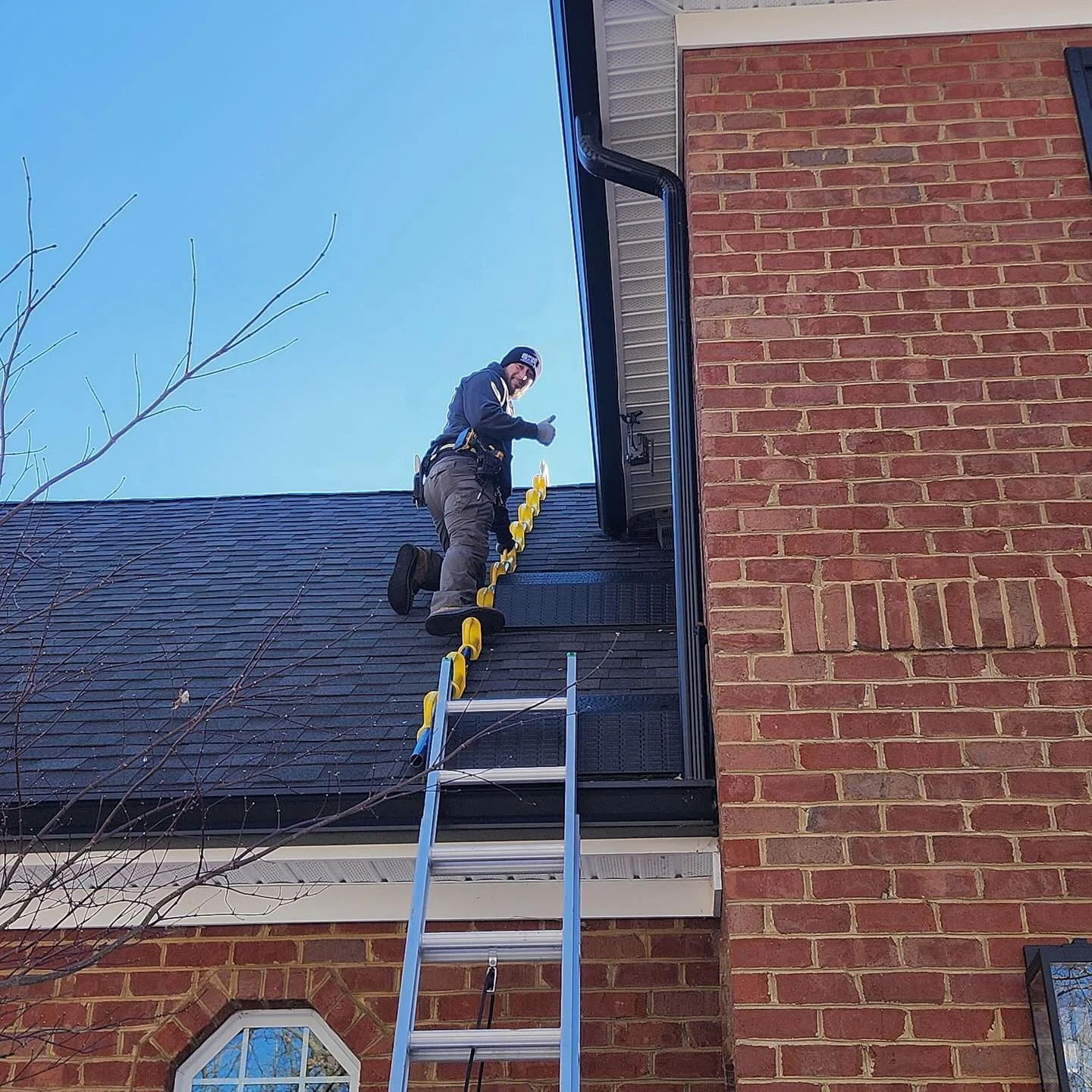 We&rsquo;re thankful to see the snow finally melting away. 

Working at heights safely is a big part of what we do, and icy roofs and ladders don&rsquo;t mix well.

With clearer conditions, we&rsquo;re back to safely tackling rooflines, vents, chimne