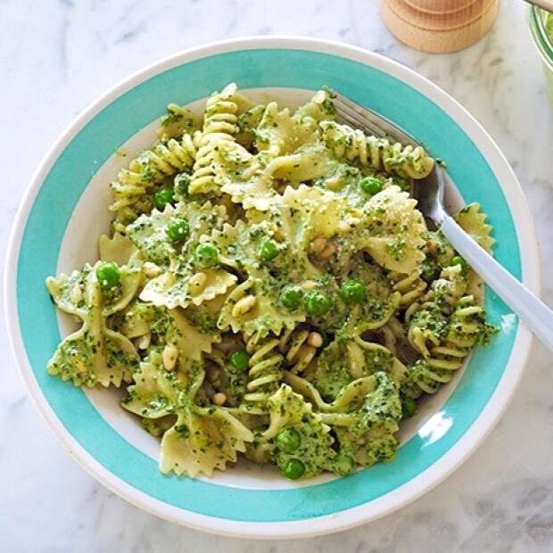 PASTA, PEAS, PESTO