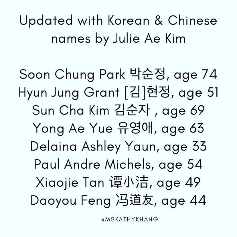 Repost from @mskathykhang
&bull;
My apologies. One more time with a correction for 김순자 Sun Cha Kim. FYI, in Korea, the family name or surname comes first. Her name is pronounced Gim Soon Ja&rdquo;.

Thank you for understanding there is a line between