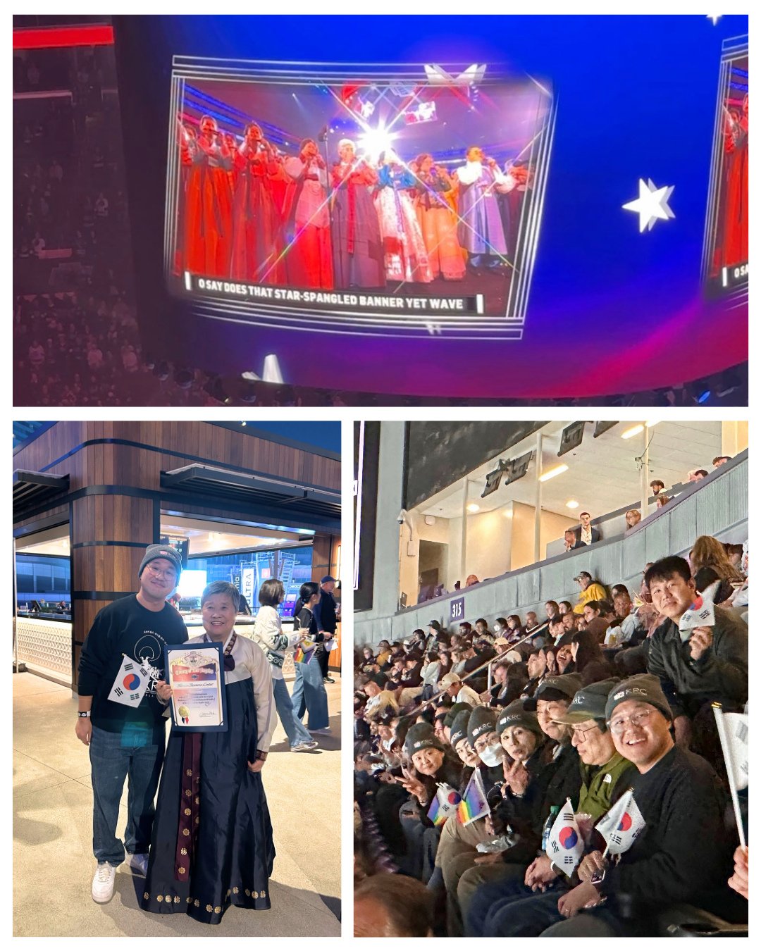 We had a blast at LA Kings K-Town Night last week! 🏒 ⁠
⁠
We loved seeing KRC&rsquo;s beloved board member on the jumbotron, performing as part of the K-Town Senior Community Center Harmonica Group!⁠
⁠
Thank you to our co-hosts @kademocrats @causeusa