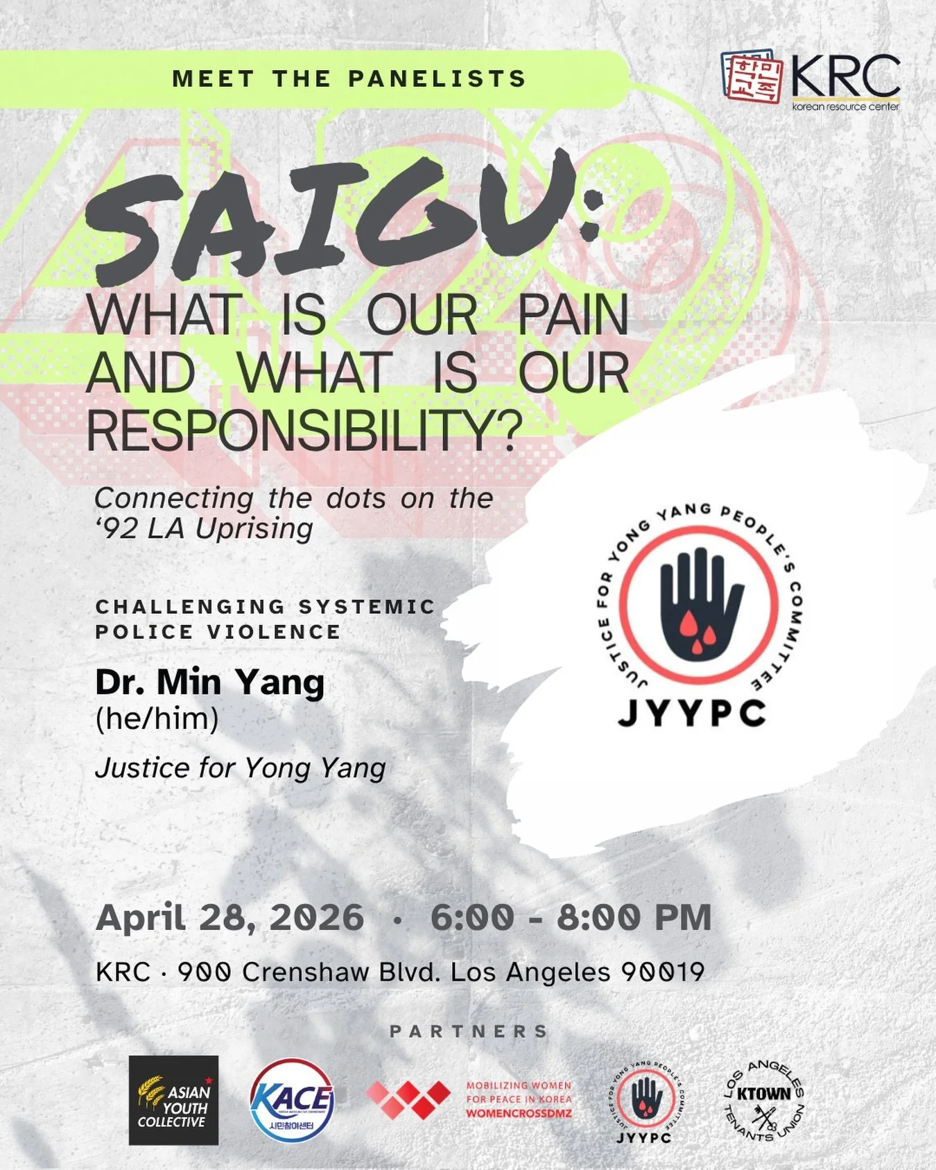 Dr. Min Yang has spent over 40 years expanding educational access for Korean American families in Los Angeles. After witnessing the 1992 LA Uprising (Saigu) and tragically losing his son Yong to LAPD gunfire in 2024, he continues to advocate for just
