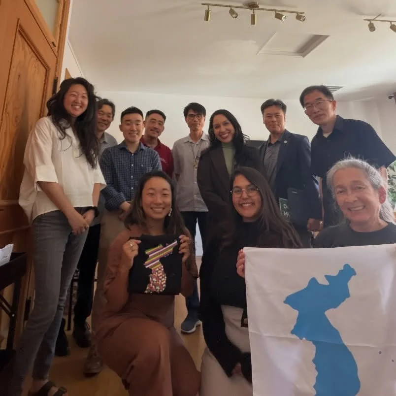 Advocating for peacebuilding efforts on the Korean peninsula and challenging militarism as the approach to ensuring national security both abroad and at home.

Thanks to @angela4congress team for meeting with us and @womencrossdmz for organzing and l