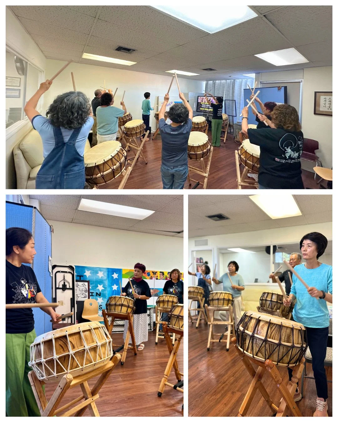 🥁Last week, our elders kicked off their very first Nanta class with our talented instructor Casey, joined by members of the Sarang Bang support group! Huge applause to everyone who brought so much heart and energy to session one. We can't wait to he