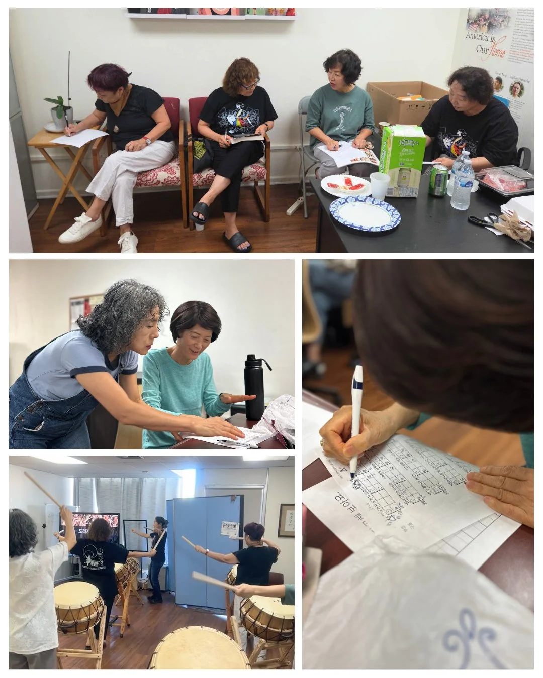 KRC's amazing Nanta class students are testing their beat memory by creating their own sheet music! 🥁🎼⁠
⁠
민족학교의 멋진 난타반 학생분들은 직접 악보를 만들며 리듬 기억력 테스트 중~ 🥁🎼