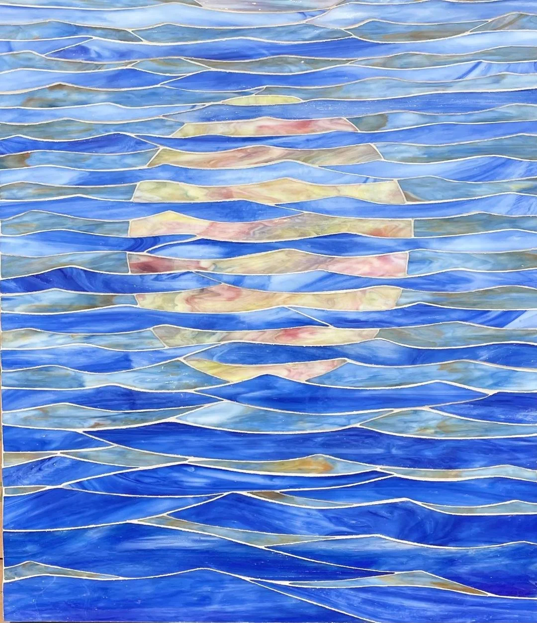 Reflection Series no. 4
stained glass mosaic on panel
32" x 28" x 2"
Chasen Galleries, Sarasota