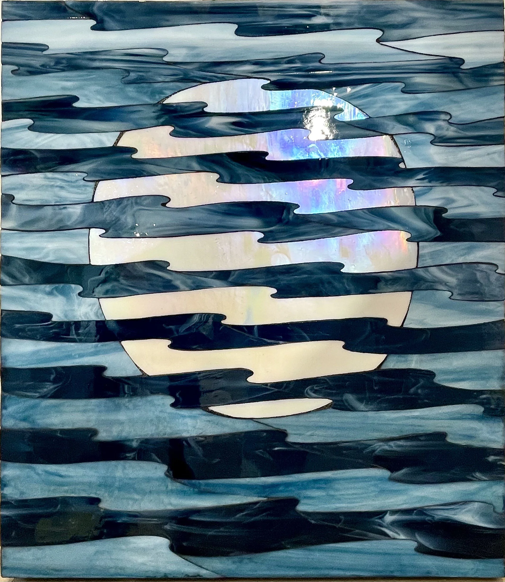 Reflection Series no. 5
stained glass mosaic on panel
30" x 23" x 2"
Chasen Galleries, Sarasota