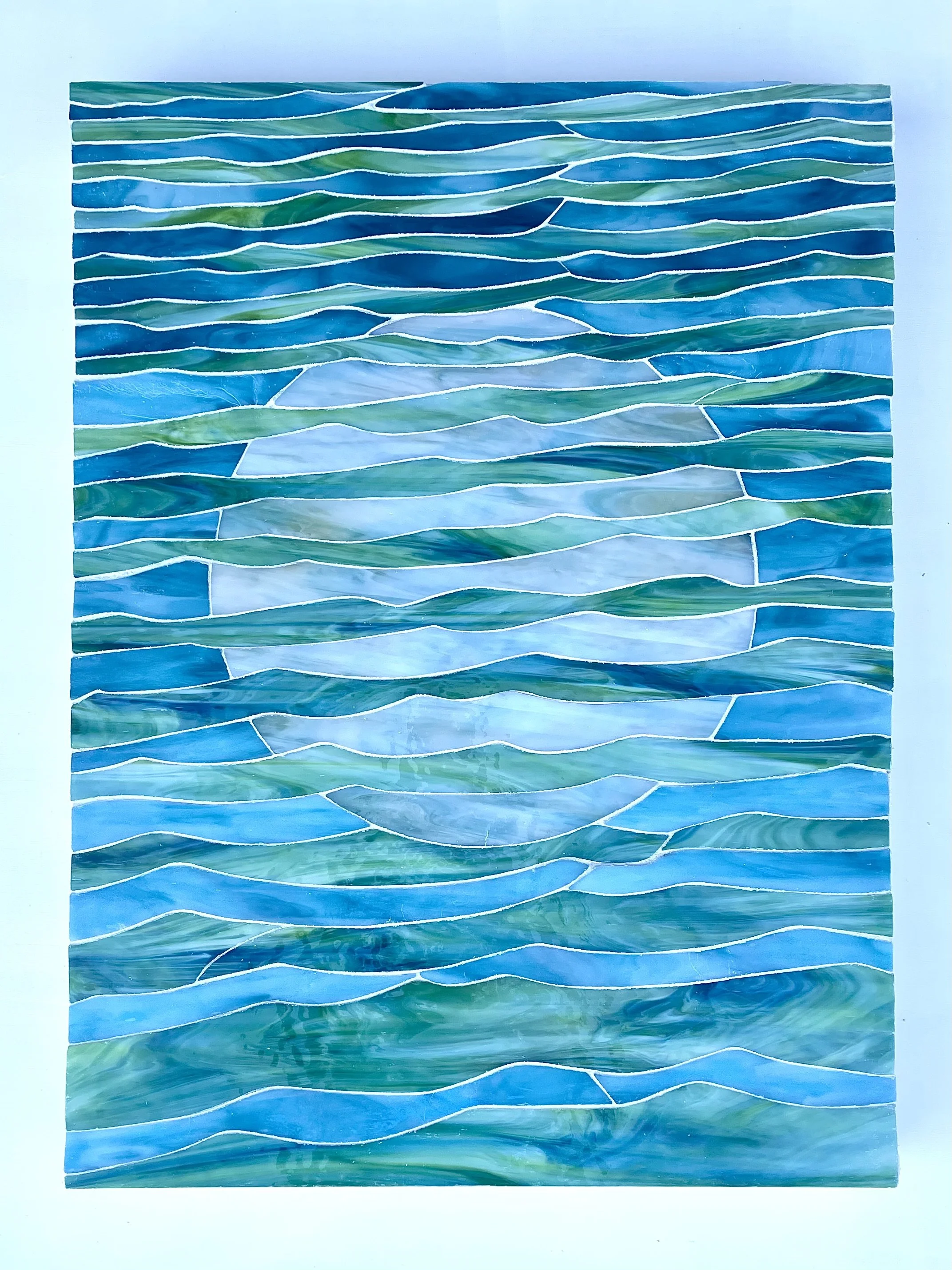 Reflection Series no. 1
stained glass mosaic on panel
24" x 18" x 2"
Chasen Galleries, Sarasota