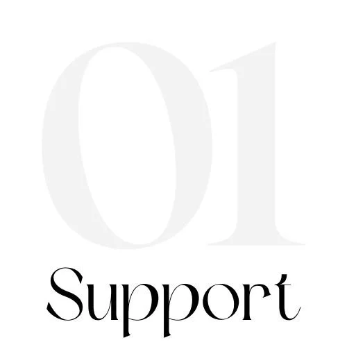 01 Support text graphic