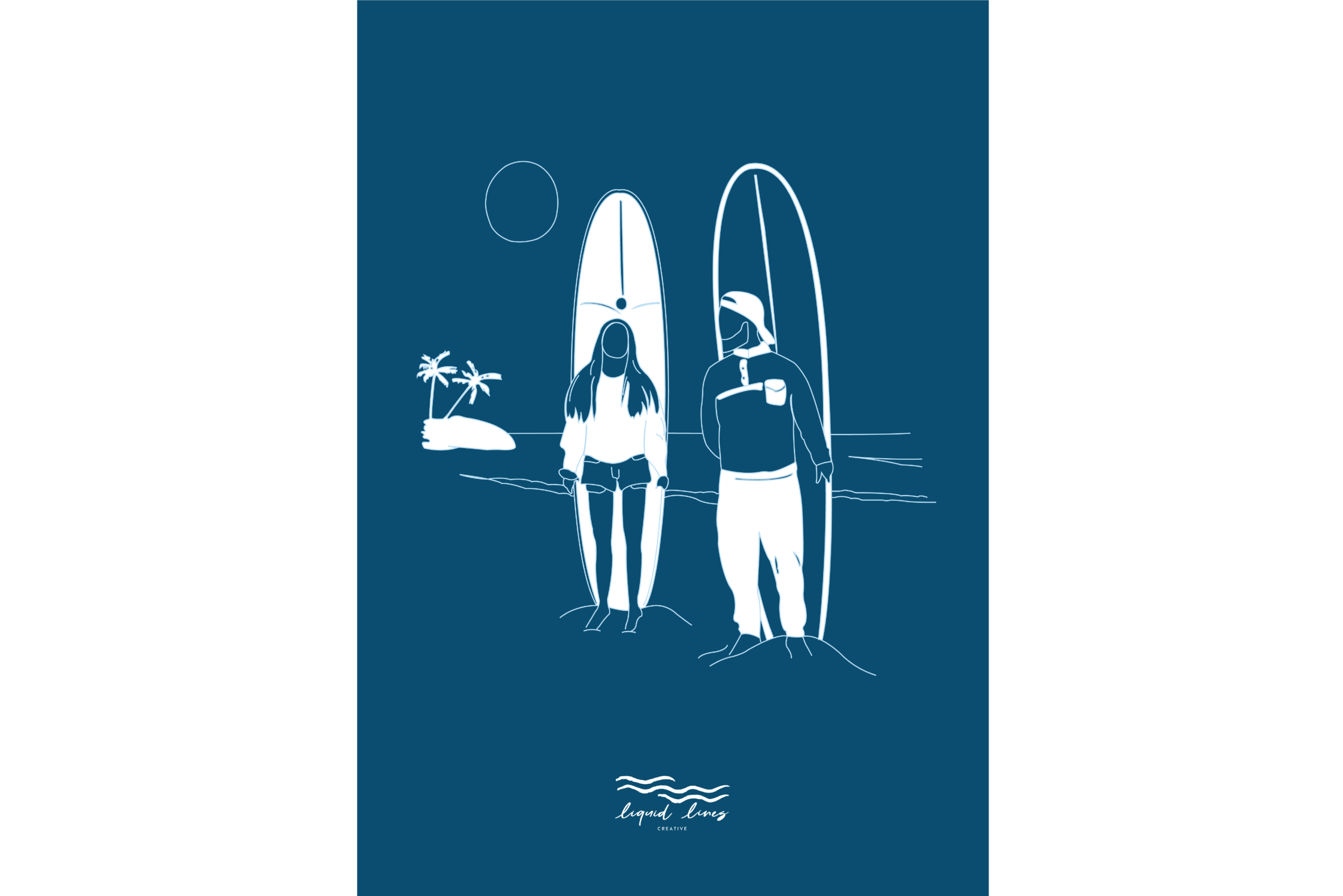 liquid lines longboard