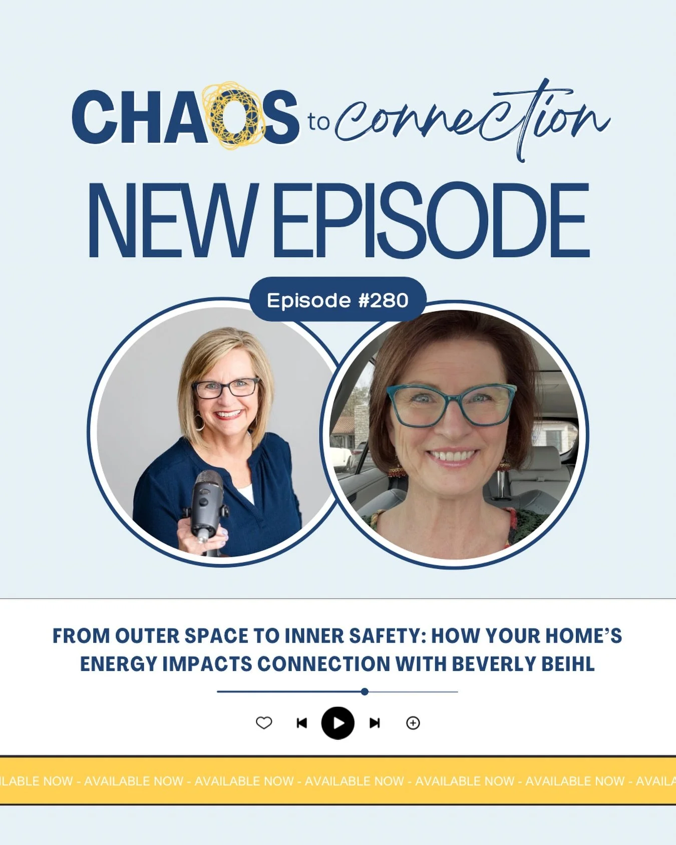 What if the energy in your home is speaking louder than your words?

In this episode of Chaos to Connection, I&rsquo;m joined by Beverly Beihl, founder of Intuitive Interior and host of The Curiosity Solution Podcast, for a powerful conversation abou