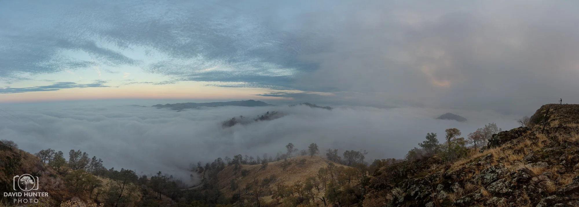 Foggy Foothills above Millerton Lake