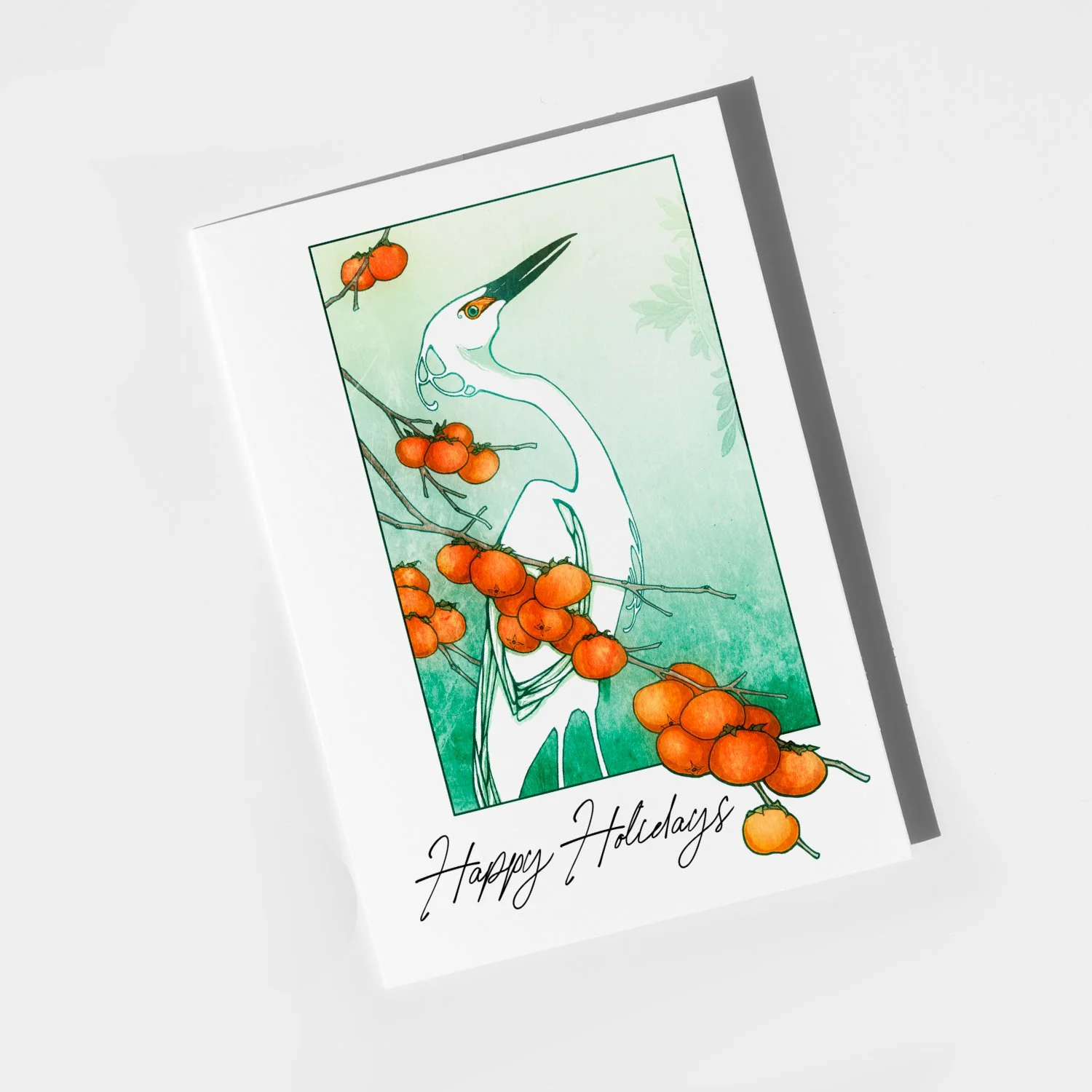 Greeting Card | Holiday Snowy Egret