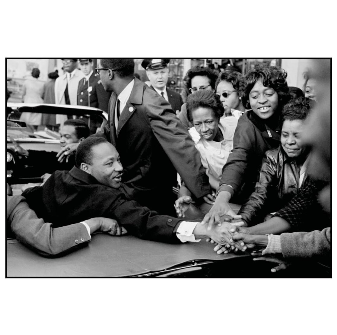 -
PHOTO: Dr. Martin Luther King, Jr. being greeted on his return to the US after receiving the Nobel Peace Prize. Baltimore, MD. USA. October 31, 1964. 
. 
&copy; @leonardfreed/#MagnumPhotos
.
.
#leonardfreed #documentary #photography #photojournalis