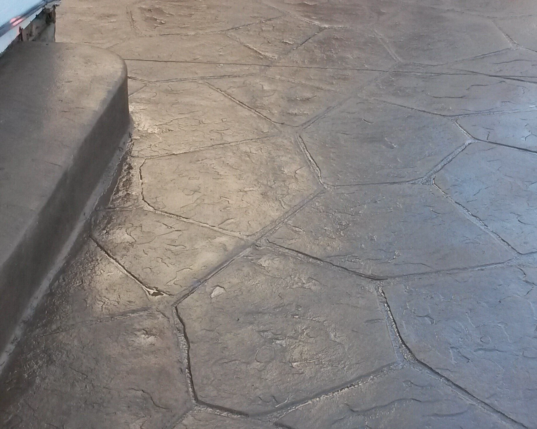 New Stamped Concrete Patio 