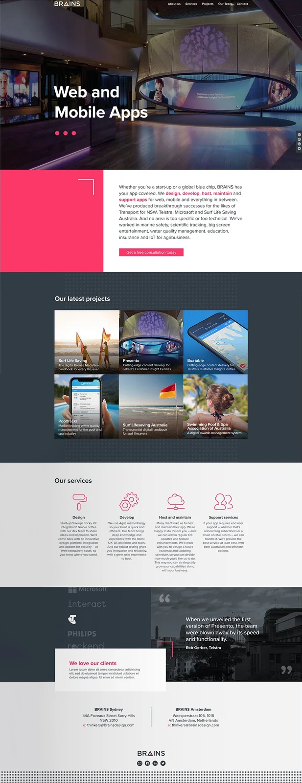 Brains Site Design Thumbnail