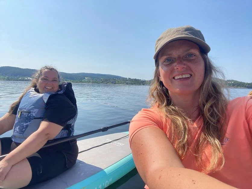 Maria & Cami Paddling on Sea.jpg
