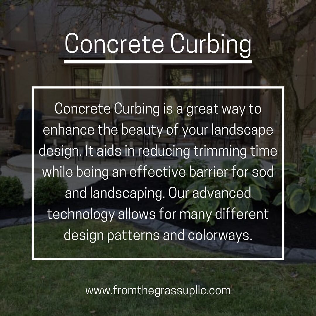 Concrete Curbing offers an array of benefits when it comes to outdoor living projects.

For more information, checkout the link in our bio!
&bull;
&bull;
&bull;
#landscapingservices #fromthegrassup #concretecurbing #landscapingdesign #weedcontrol #la