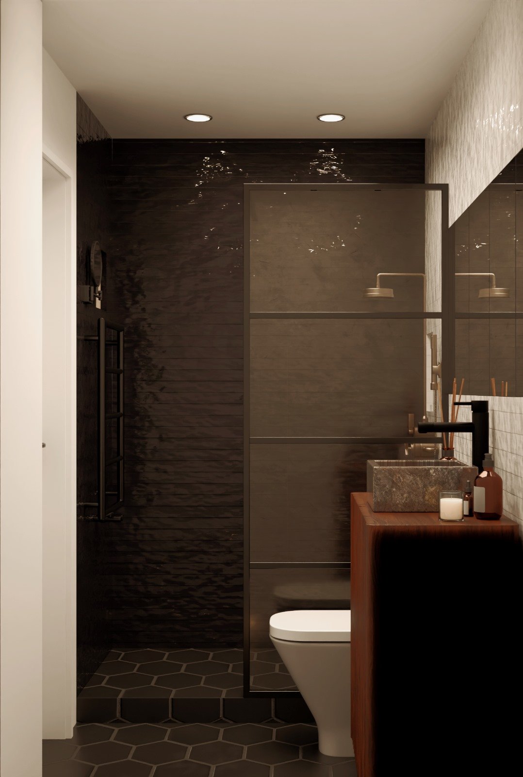 Masculine bathroom