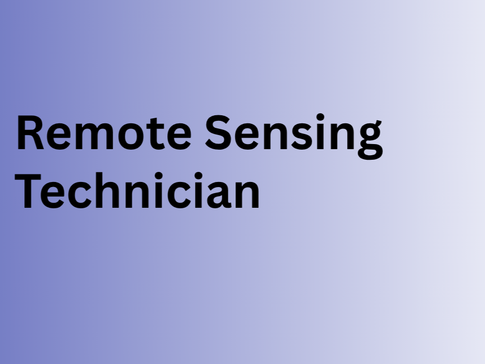 Remote Sensing Technician