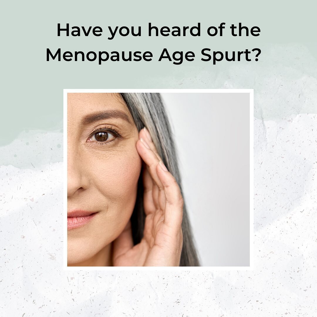 The Menopause Age Spurt is real.

As we age, our skin becomes drier, loses its elasticity and becomes thinner. This is most noticeable in perimenopause and Menopause when oestrogen levels sometimes drop rapidly. 

Make sure you&rsquo;re eating a bala