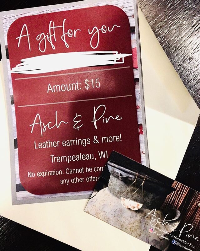 Gift cards from Asch&amp;Pine are the perfect gift this holiday season!!
