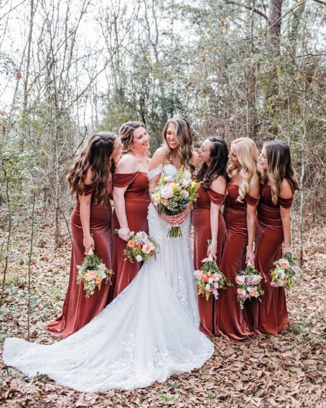 Surround yourself with a bridal party who brings out the best in you 💞

📷 @studiohtown 
💄 @bpartistry_ 
 💐 @heb_magnolia_blooms 

More vendors from this beautiful wedding: 
Cake: @virginiascakesandmore 
Caterer: Lupe Tortilla
DJ: @djuentertainmen