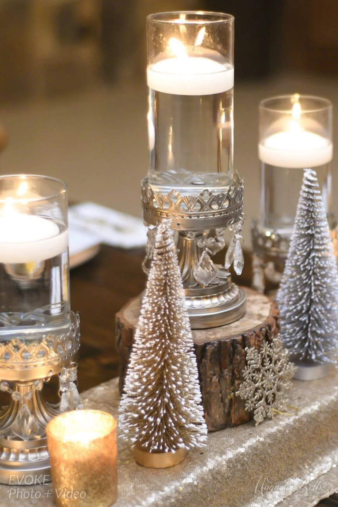 3 Pack Silver Star Table Centrepieces – Birthday, Wedding, Christmas Decor
