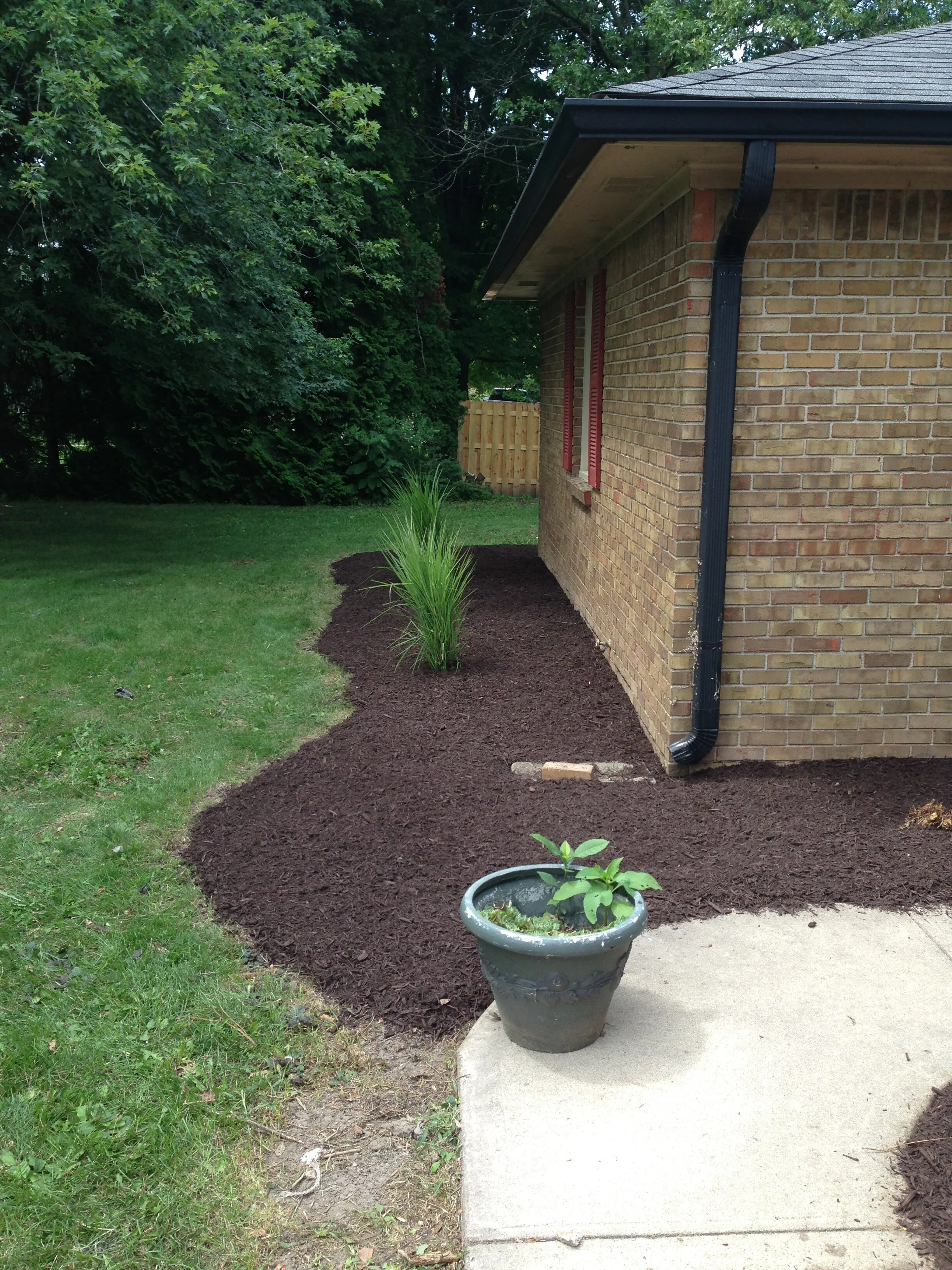 Mulch installation 
