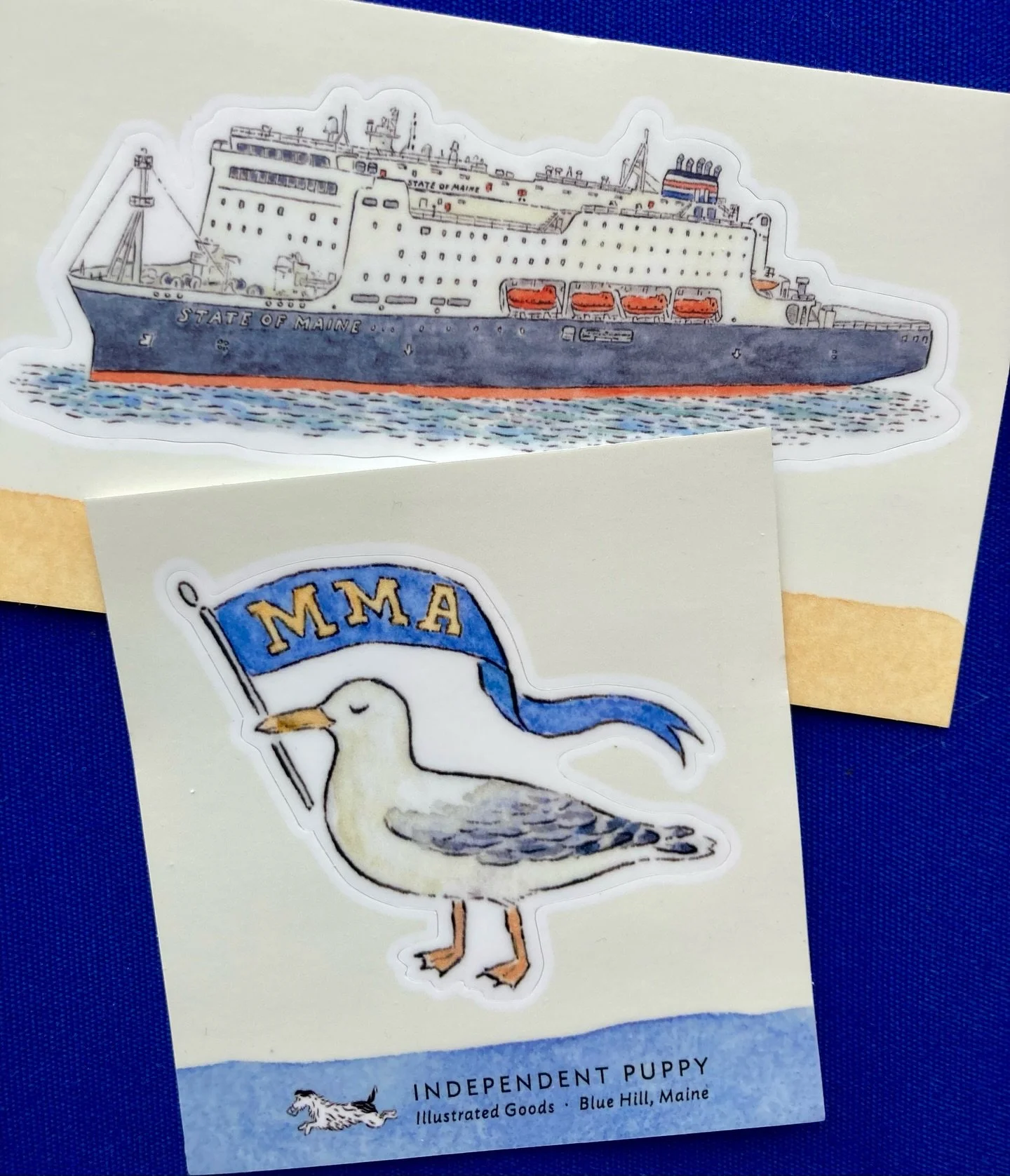 These are delightful and they're here! #mainemaritime #stickerlife #visitcastine #compassrosebooks #mainelife