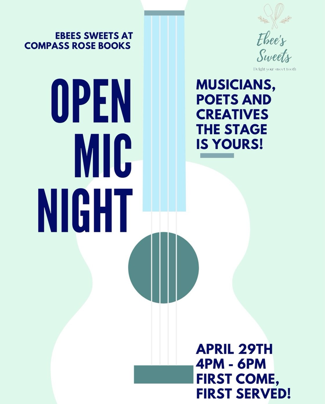 'The life I love is making music with my friends.' - W. Nelson. 📚🎨🎼🎤 Bring your instrument, your words, your joy to 3 Main St next Wednesday evening for one more Open Mic before graduation day, hosted by @ebeessweets .  #missingyoualready #openmi