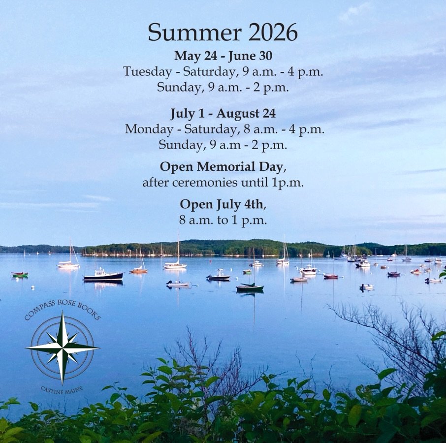 #hereitcomes #mainesummer #readbythesea #compassrosebooks #visitcastine