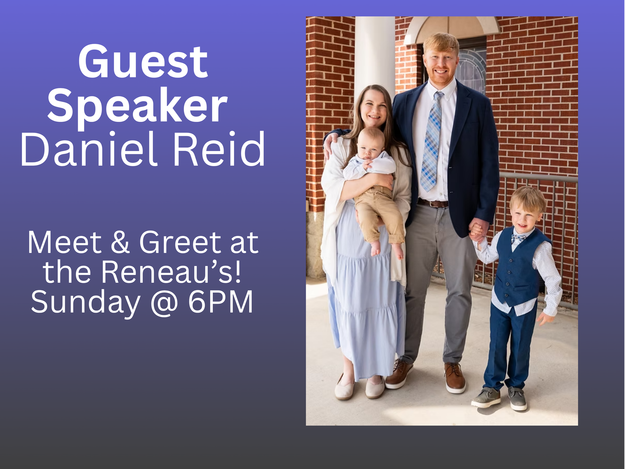 Daniel Reid: Meet and Greet