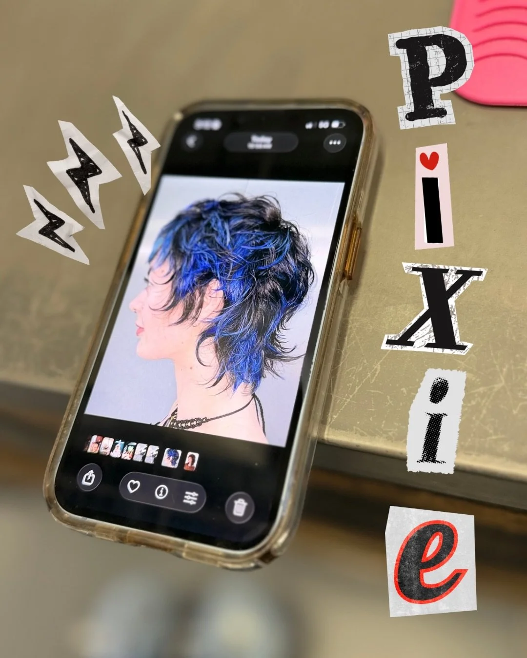 This was the inspo&hellip; and this is how she turned out ✂️🔥

I&rsquo;m sorry but this pixie?? she&rsquo;s everything.

Slick and glossy one day, messy and piecey the next&hellip;
flip it, tuck it, spike it, soften it, there are way too many cute o