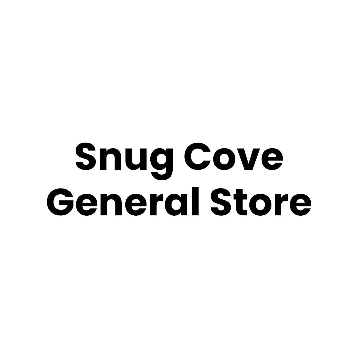 Logo of Snug Cove General Store.