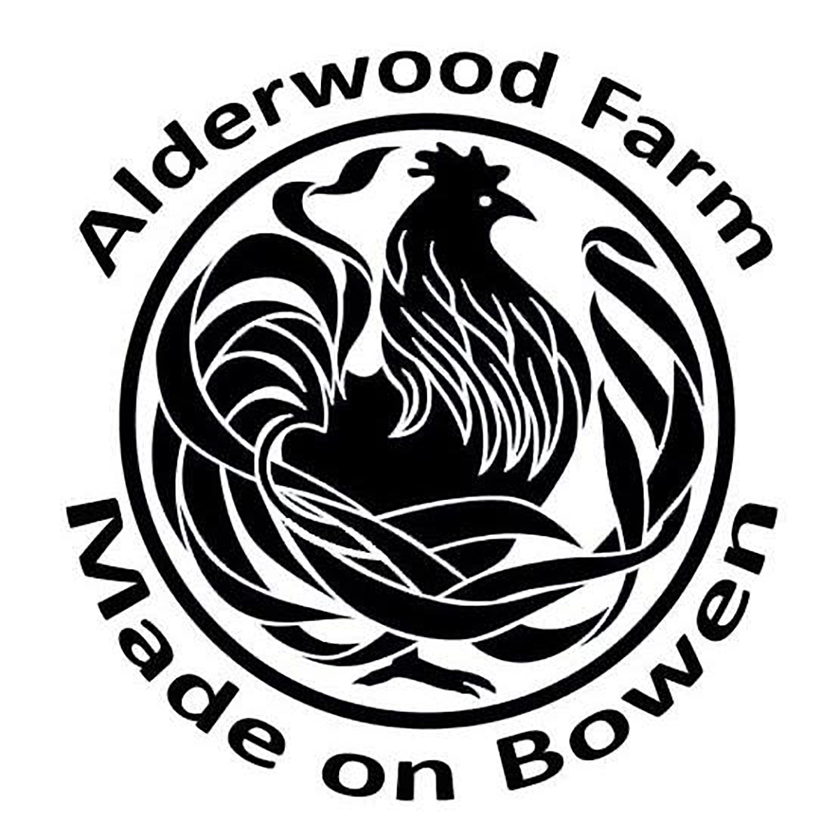 Logo of Alderwood Farm.