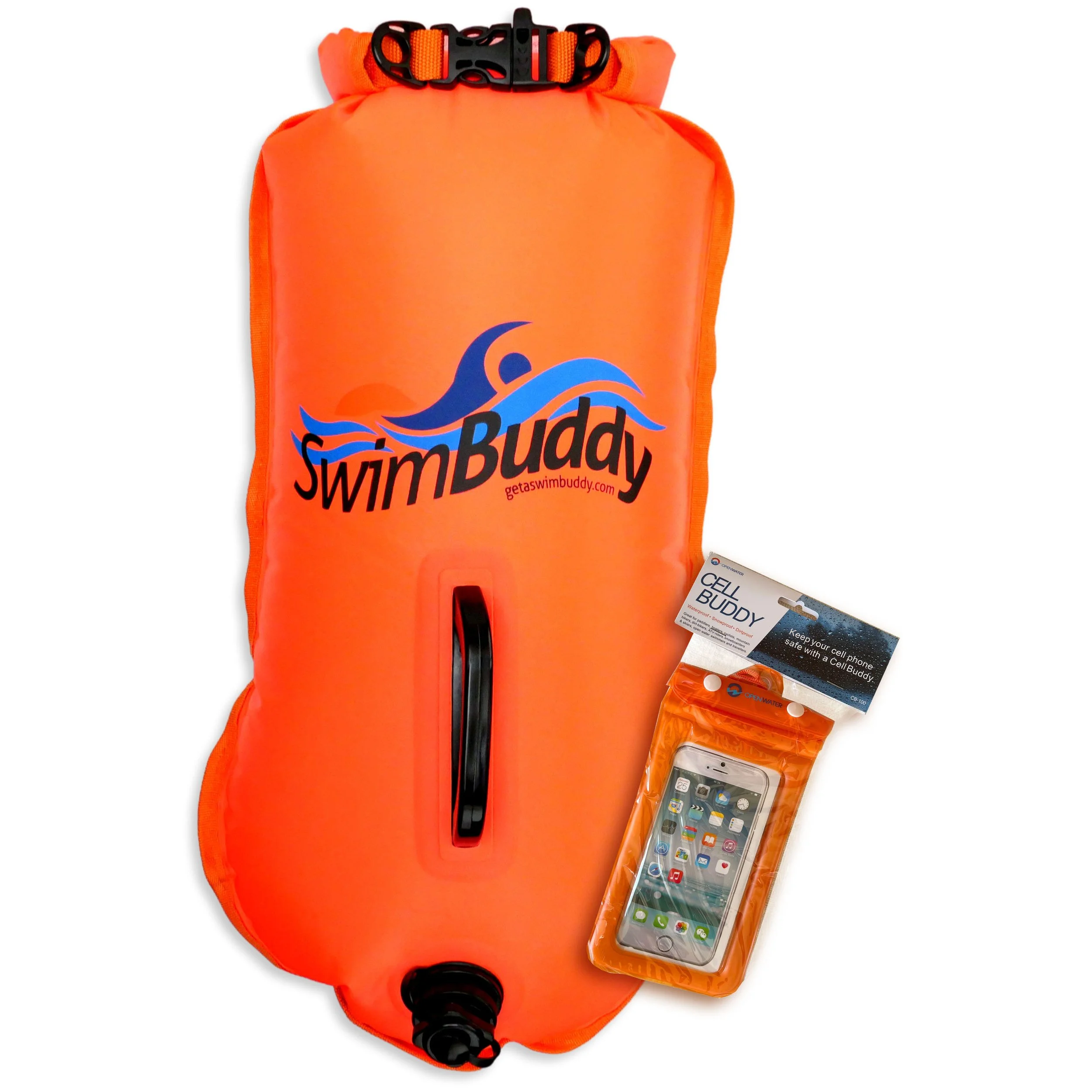 SwimBowen branded SwimBuddy and phone case.