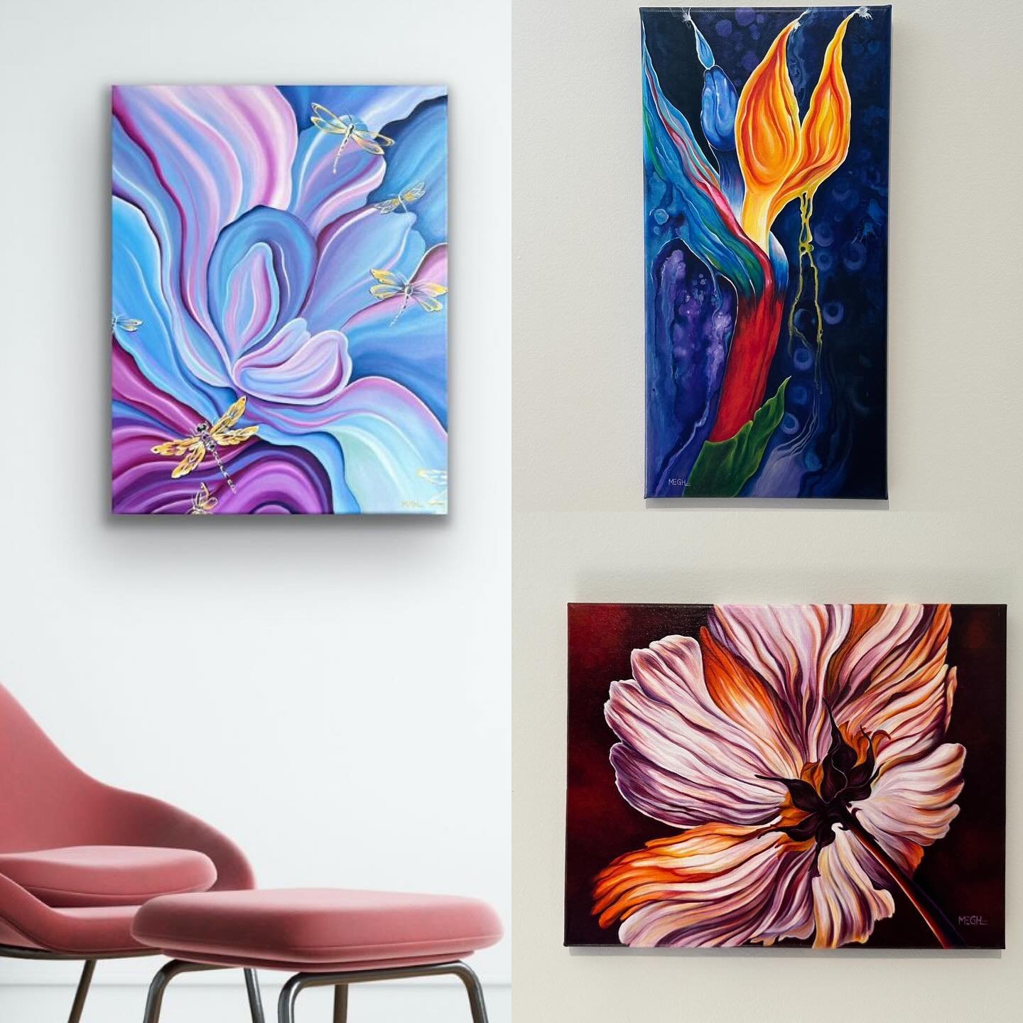 Just 3 days to go!!! 
I am getting ready to showcase my artworks @artsintheparkrva - the biggest art festival in Richmond,VA.😊 Come see my work and say Hello to me!😁 I will have abstracts and florals in some large statement pieces and I offer free 