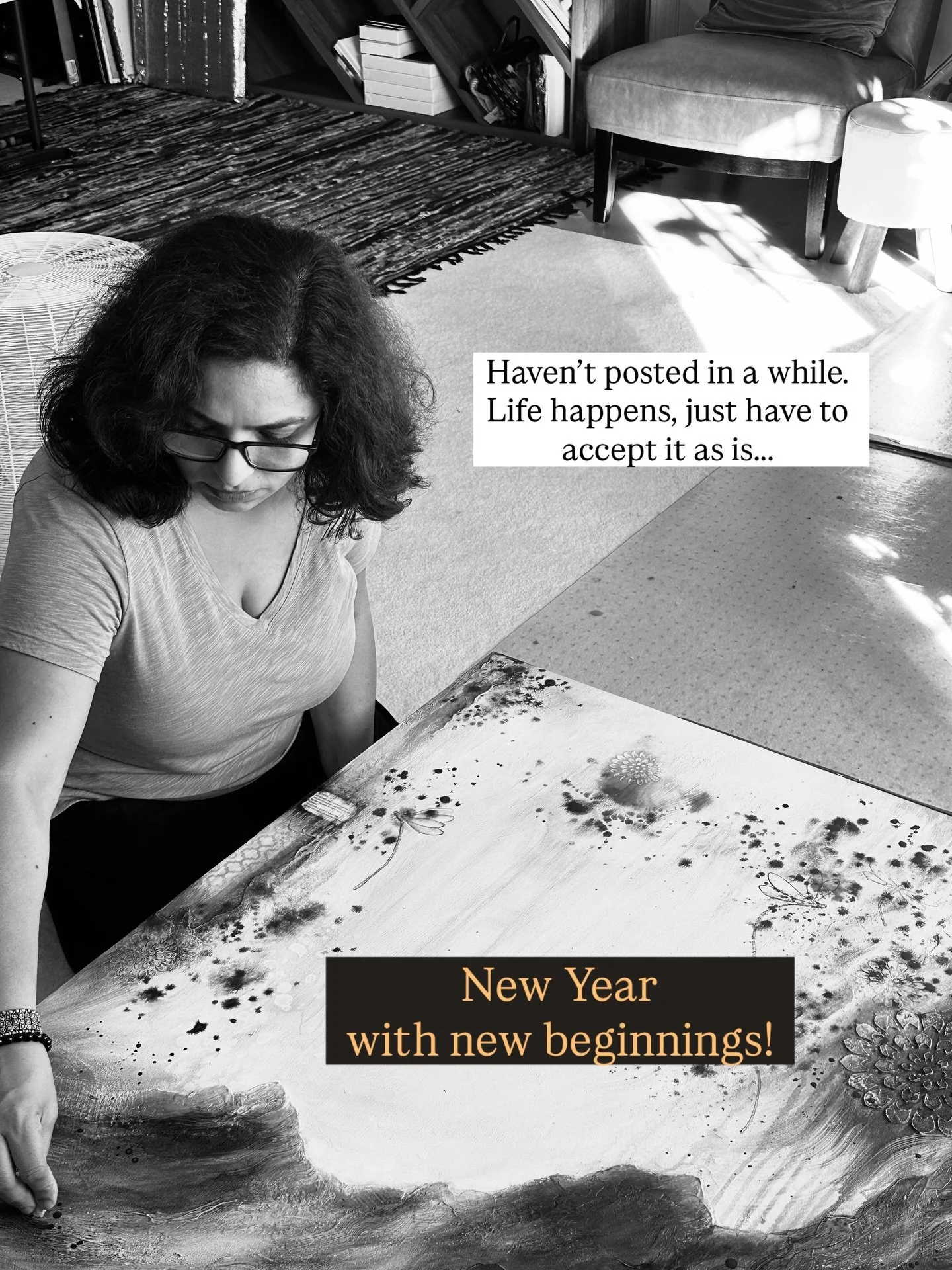 It&rsquo;s never too late to wish NewYear, right?

A very Happy and Healthy New Year to all of you!!!&hearts;️

I haven&rsquo;t been able to post anything for a while. But now, feels like life will be on track again. 

#abstractart_daily #contemporan