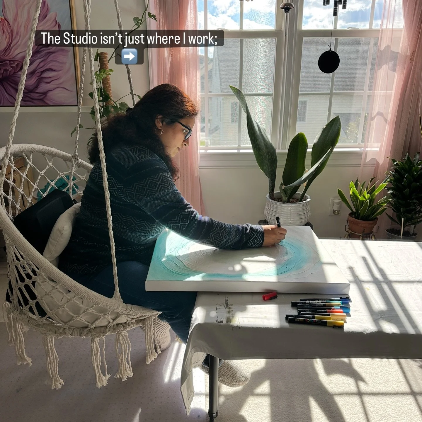 Five years ago, I began this journey as ColorsbyMegha, but the practice of painting goes much deeper than a brand. It is my daily release. In the quiet of the morning, when it&rsquo;s just me and the raw texture of the paint, I find a specific kind o