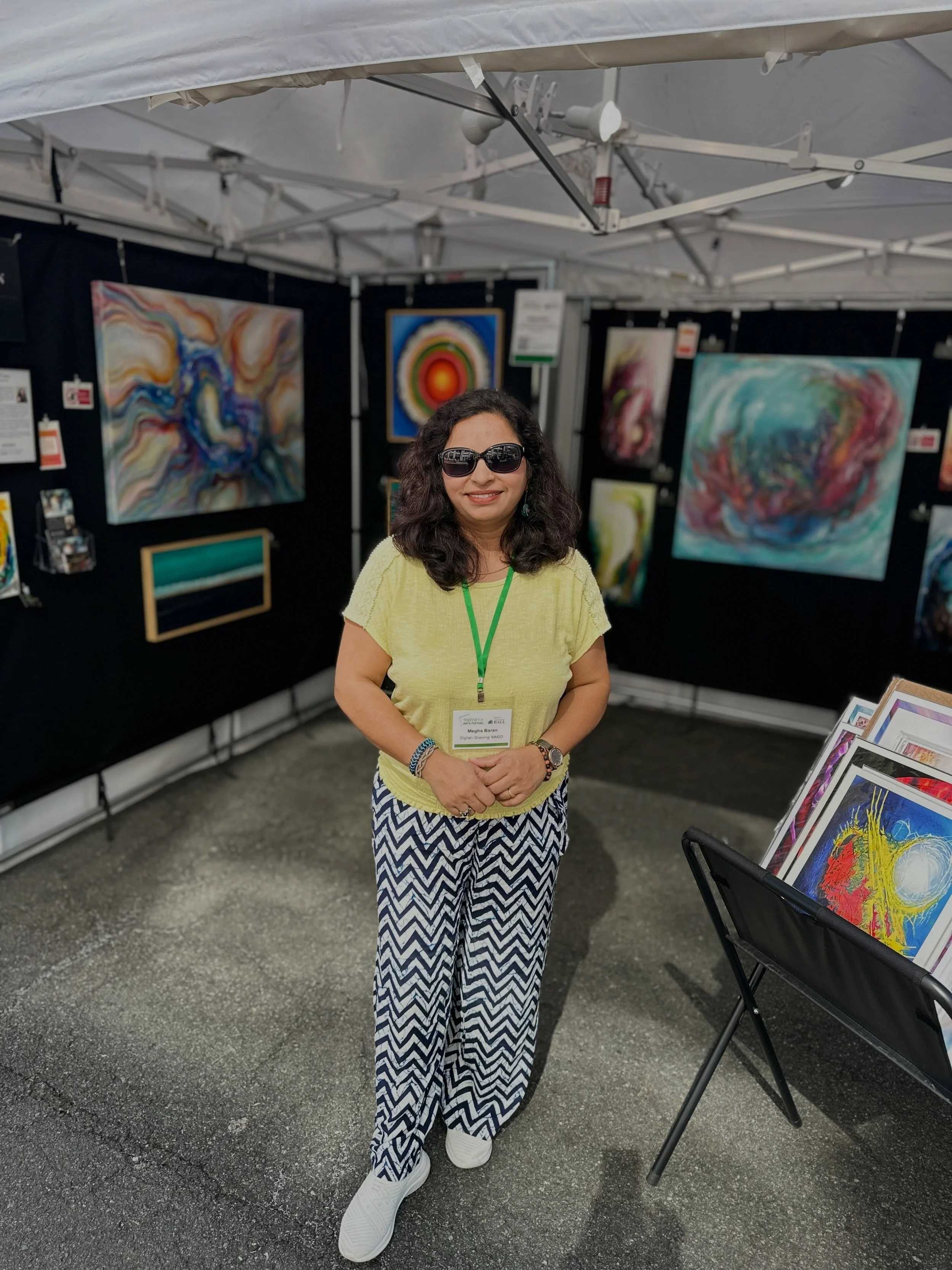 All set for the weekend event @tephra_ica 
Come check out my colorful world of artworks and grab something for your office/ home or gift for your loved ones&hellip;&hearts;️
Booth 708 on Library st in Reston Town center..
#artevent #finearts #artfors