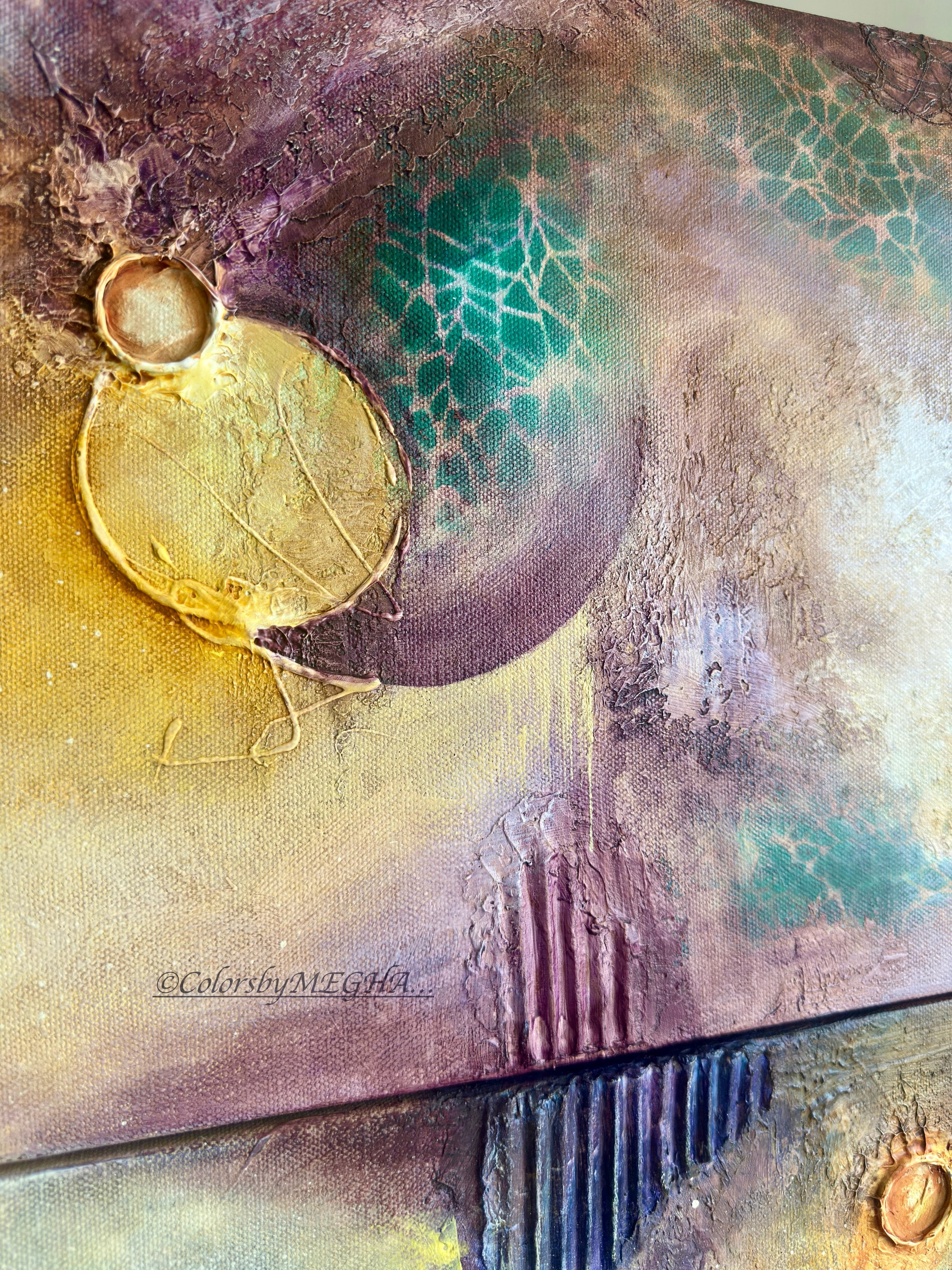 Work in progress!!!✨Thinking about &ldquo;Golden Dreams&rdquo; as a title for this diptych abstract acrylic painting.

Some dreams don&rsquo;t shine because they are easy to reach.
They shine because they survived everything that tried to dim them.

